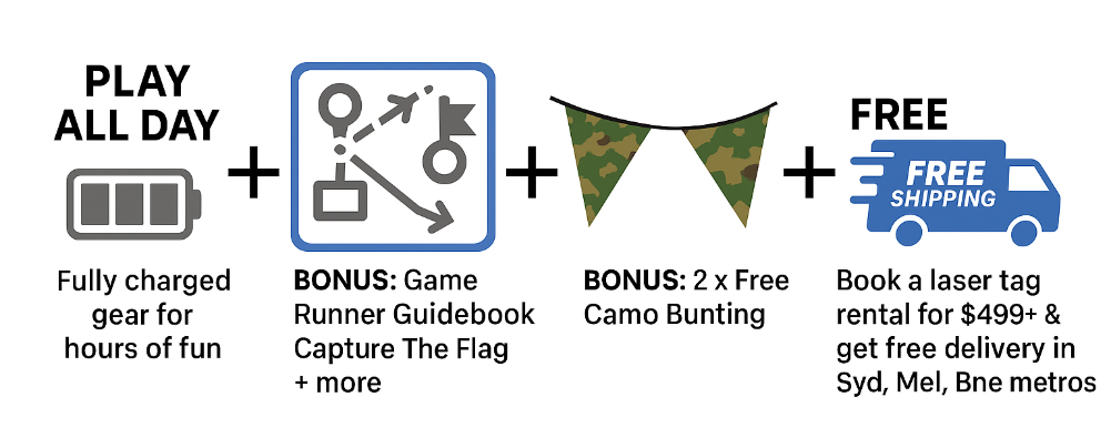laser tag free delivery