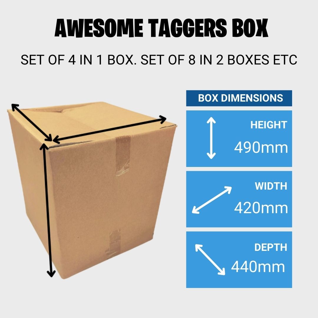 Awesome Taggers Box Dimensions 