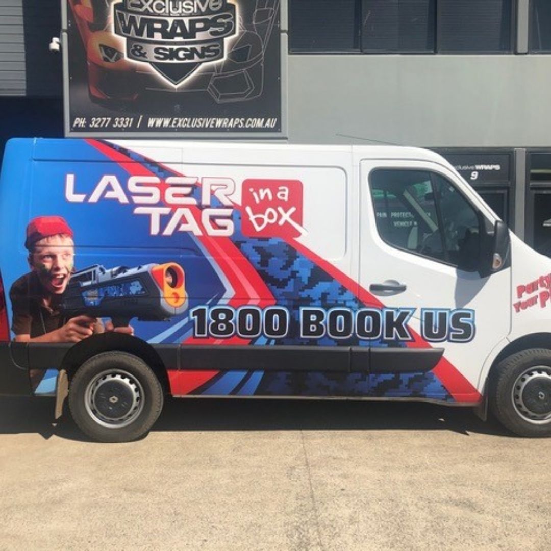 laser tag in a box van