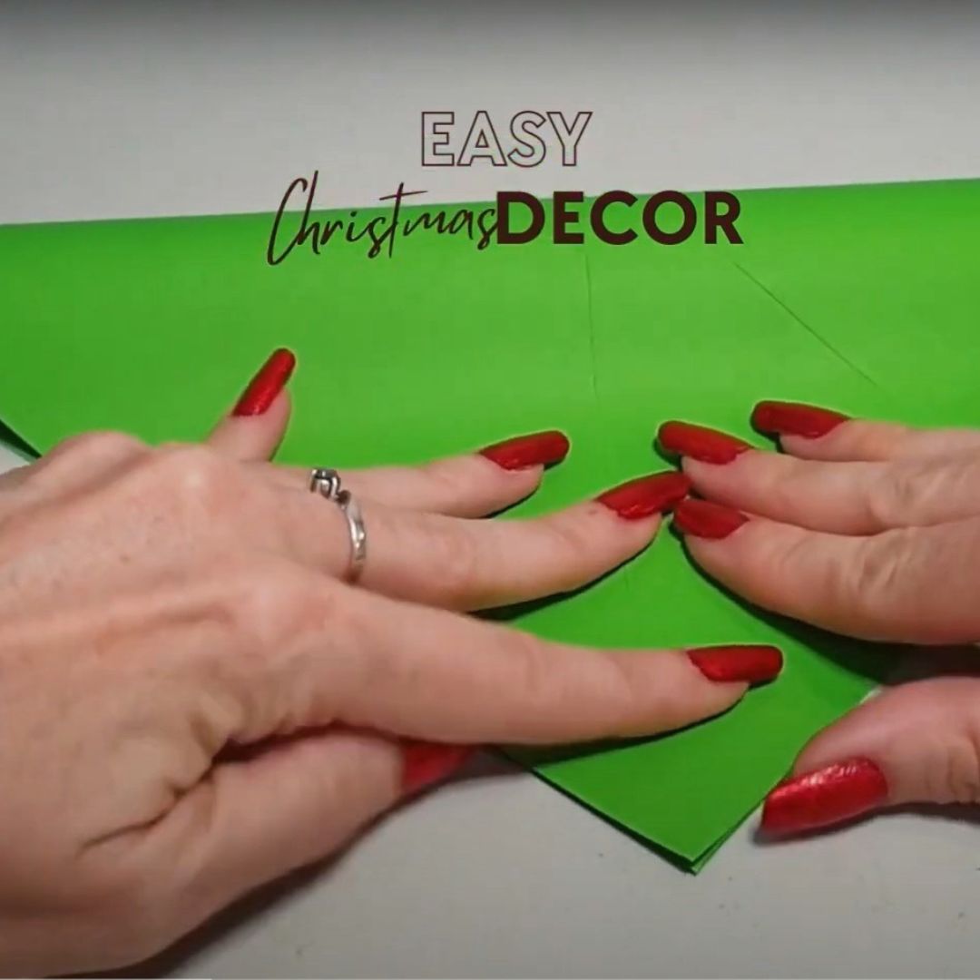 christmas tree table decor - STEP 2 