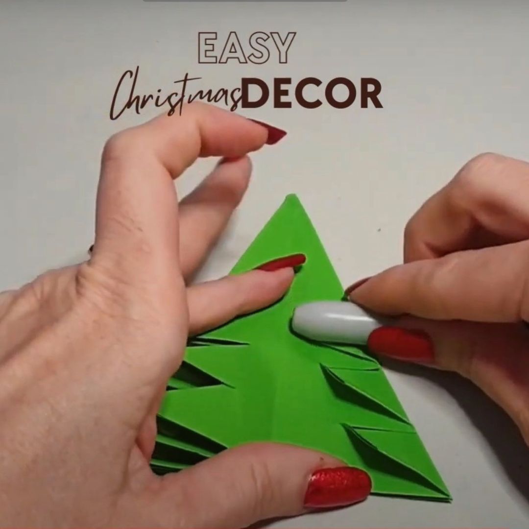 Christmas tree table decor - STEP 6