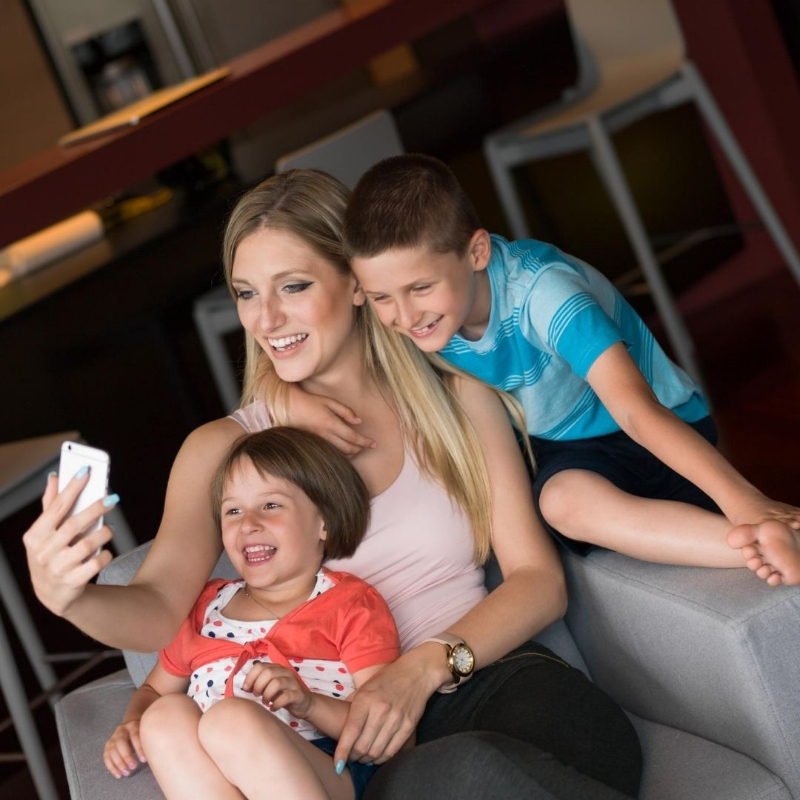 zoom call with family